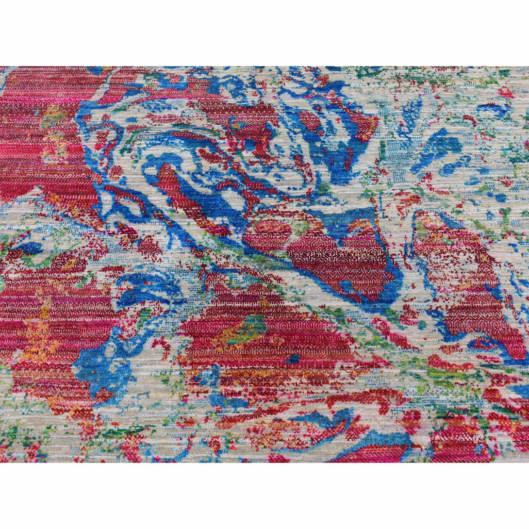 Handmade Modern and Contemporary Area Rug > Design# CCSR87140 > Size: 8'-10" x 12'-2"