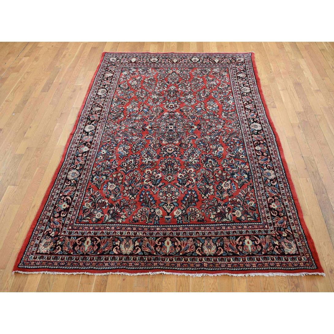 Handmade Antique Area Rug > Design# CCSR87563 > Size: 6'-3" x 9'-7"