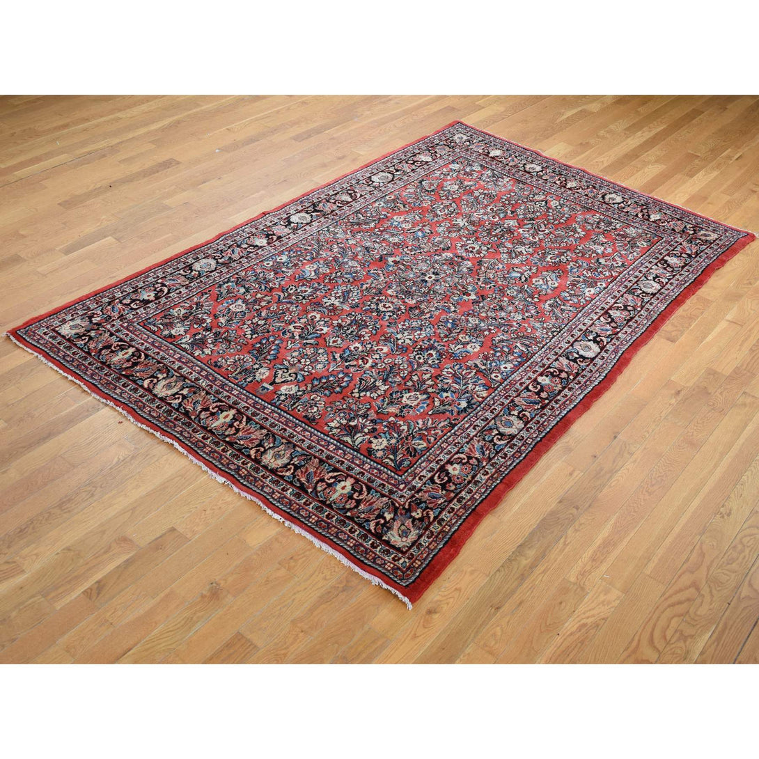 Handmade Antique Area Rug > Design# CCSR87563 > Size: 6'-3" x 9'-7"