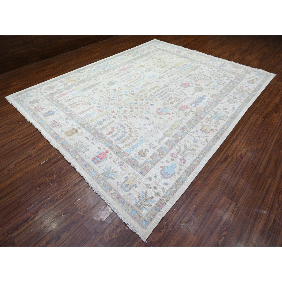 Hand Knotted  Rectangle Area Rug > Design# CCSR88095 > Size: 9'-3" x 11'-5"